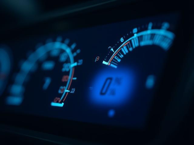 Advanced diagnostic equipment panel close-up